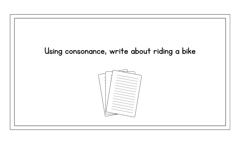 5th grade consonance writing worksheet